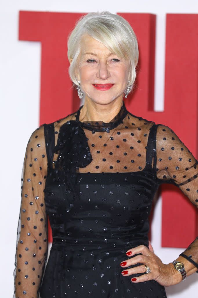 short haircuts for older women helen mirren