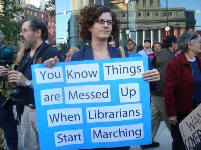 Librarians are part of the 99 percent