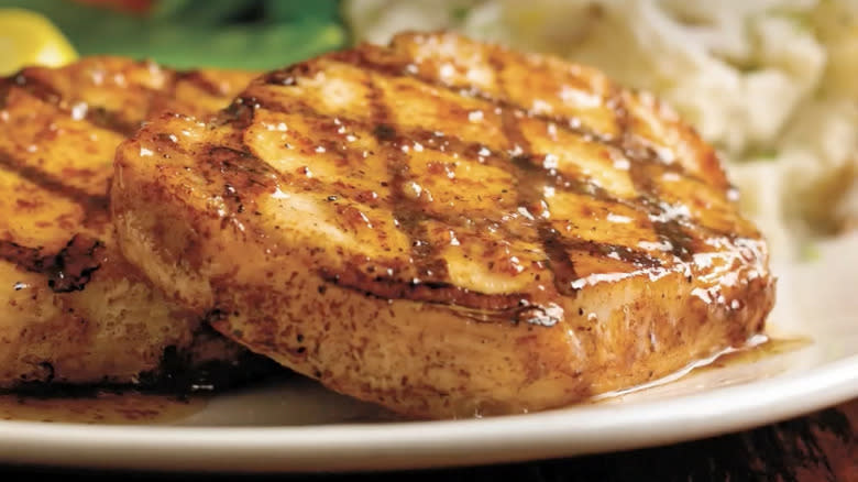 Outback Steakhouse glazed pork chops