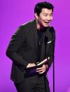 <p>Leading man Simu Liu accepts the action movie of 2021 award for <em>Shang-Chi and the Legend of the Ten Rings</em> during the 2021 People's Choice Awards in Santa Monica, California, on Dec. 7.</p>