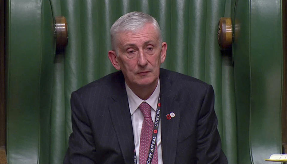 New Commons Speaker Sir Lindsay Hoyle paid tribute to his late daughter (Picture: Reuters)