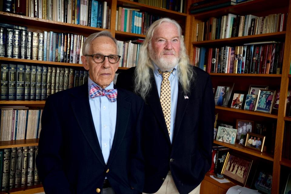 Dr. James Herstoff, secretary treasurer, and Paul Tobak, president, are founding members of the board of directors of Congregation Ahavath Israel. The new Jewish congregation is taking over Touro Synagogue now that a judge has approved the eviction of Congregation Jeshuat Israel, which has called Touro home for over a century.