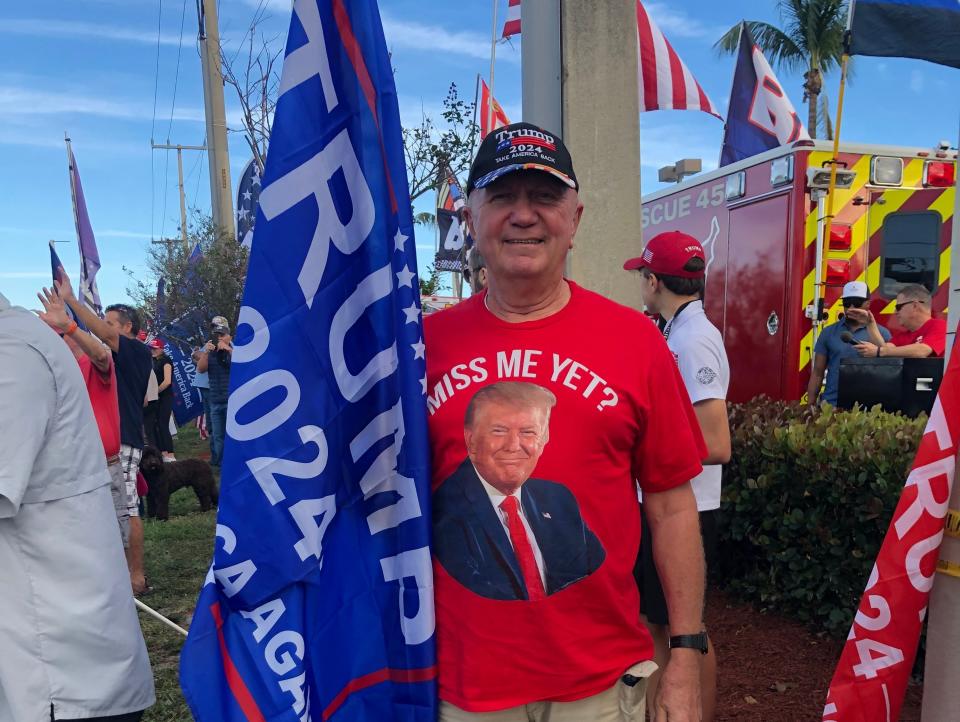 Trump supporter in Palm Beach