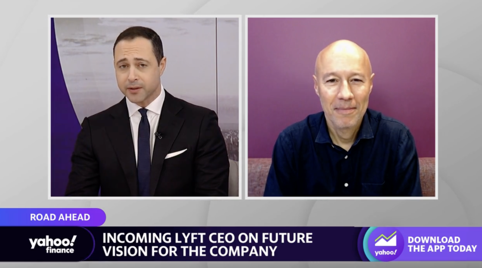 Incoming Lyft CEO David Risher talks with Yahoo Finance's Brian Sozzi. (Yahoo Finance)