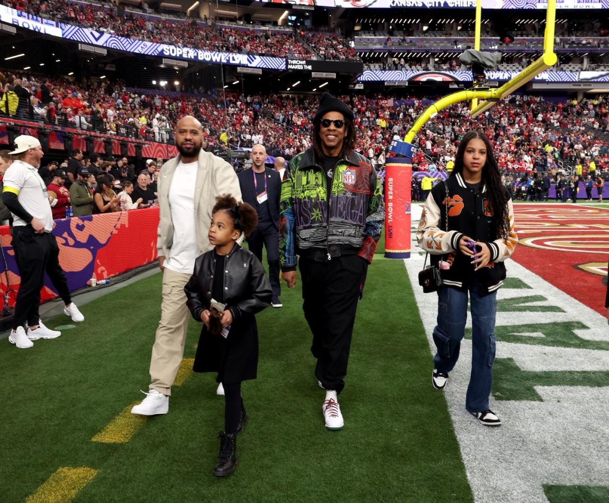 rumi carter at the super bowl