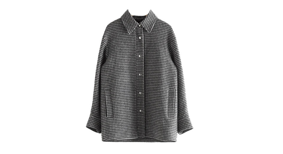 Oversized Recycled Wool Shirt Jacket