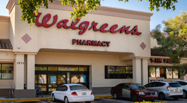 Walgreens (WBA) store exterior and sign in Pompano Beach, Florida