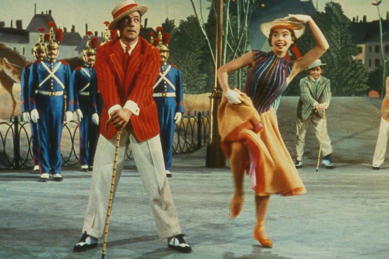 Gene Kelly and Leslie Caron in Un americano en París (1951)