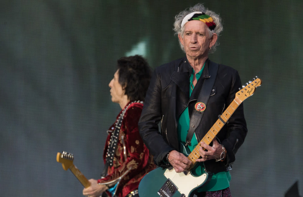 Keith Richards has been 'playing a lot of bass' credit:Bang Showbiz