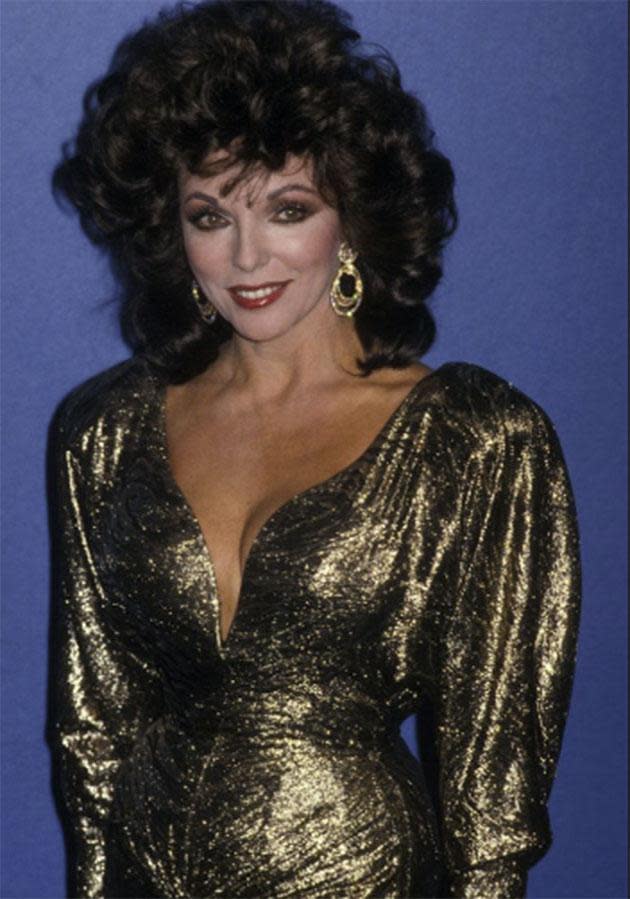 Joan Collins at the Emmy Awards, 1986