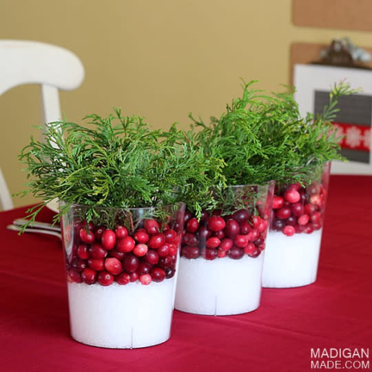 Rummage in your kitchen to make a centerpiece.