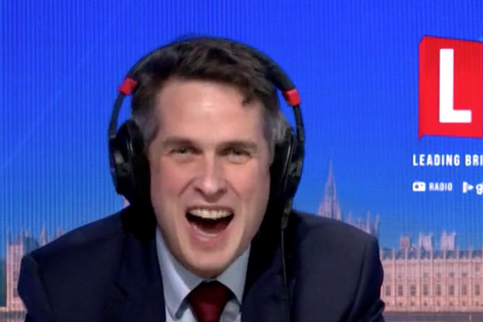 <p>Gavin Williamson appearing on LBC on Thursday morning</p> (lbc)