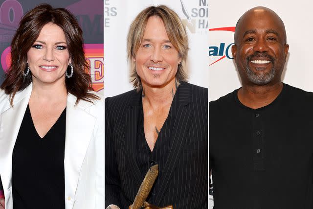 <p>Terry Wyatt/Getty, Jason Kempin/Getty, David Becker/Getty </p> Martina McBride, Keith Urban and Darius Rucker