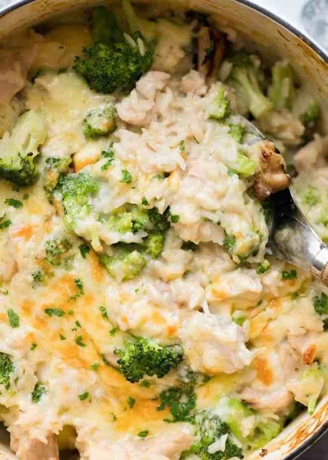 One Pot Broccoli, Chicken and Rice