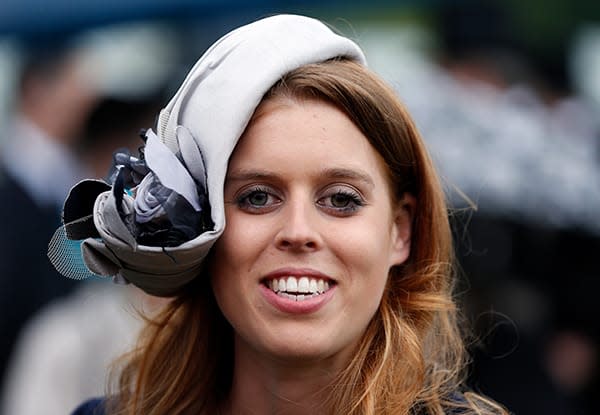 Princess Beatrice wears a flamboyant hat