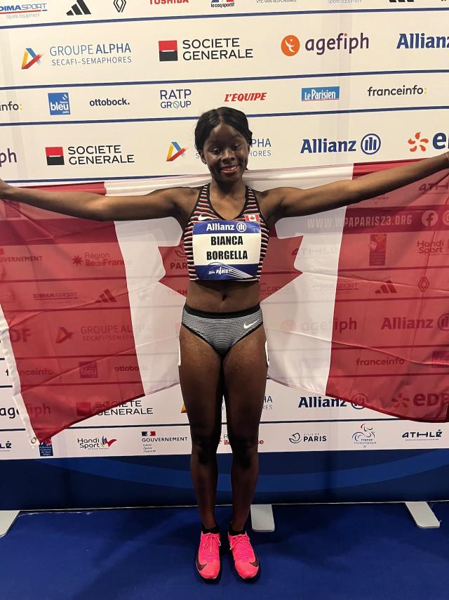 Canada's Bianca Borgella sprints to silver medal at Para athletics worlds -  Yahoo Sports