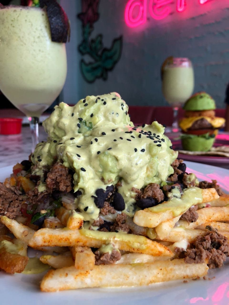 An assortment of U.S.-style avocado dishes are available at Colombia's Lavocaderia. (Photo: Eve Hartley)