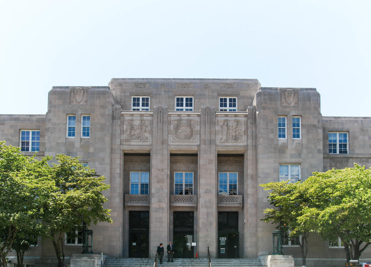 The federal court house on Otis Street