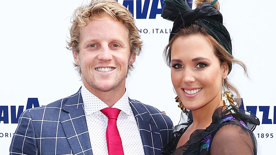 Rory and Belinda Sloane, pictured at the 2017 Melbourne Cup, have launched an initiative to fund research into stillbirths.