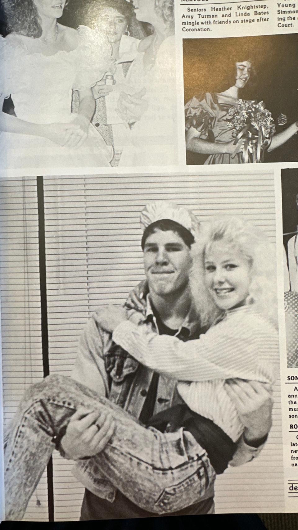 A picture of Evan Tanner with another Caprock student from the 1989 Caprock yearbook.