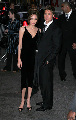 Angelina Jolie and Brad Pitt at the New York premiere of Paramount Vantage's A Mighty Heart