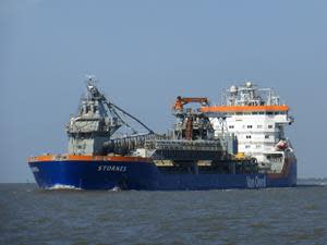 Van Oord’s flexible fallpipe vessel, Stornes.