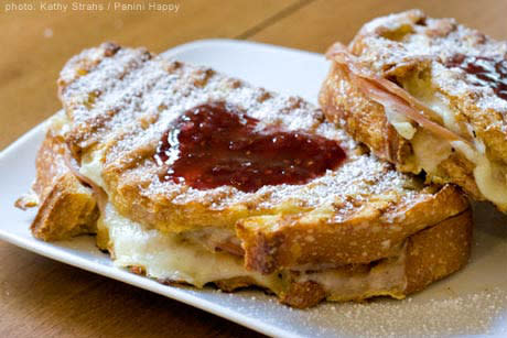 Valentineâ€™s Day Monte Cristo Panini