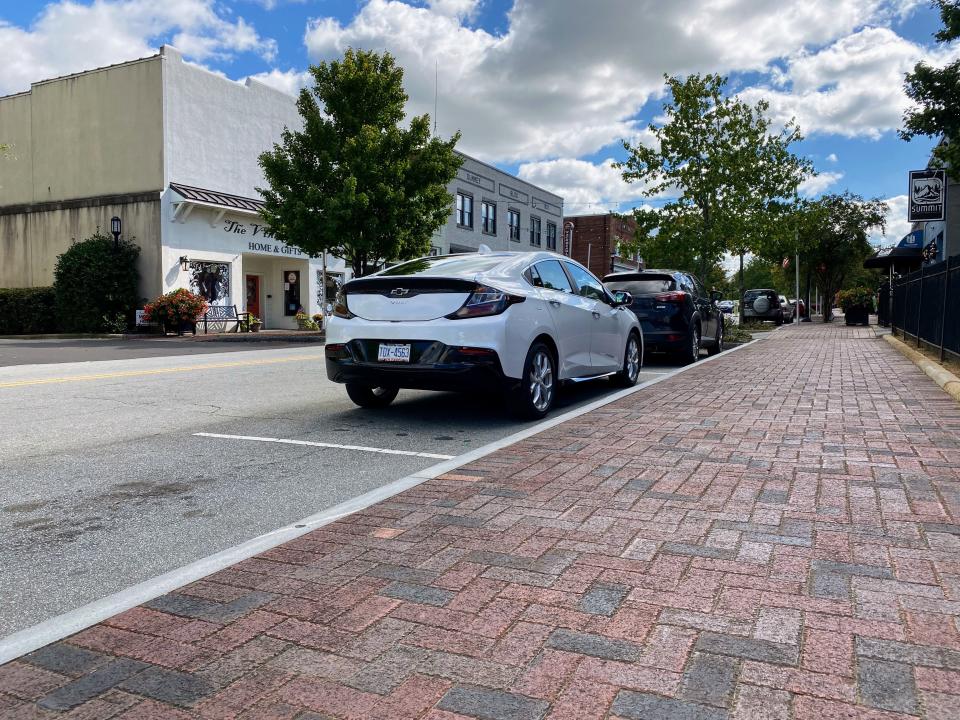 Andrew Lambrecht's white 2016 Chevrolet Volt.