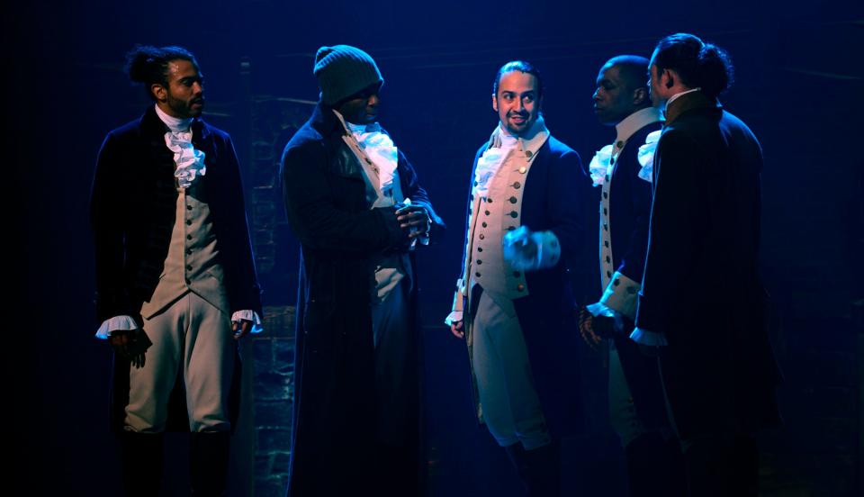 To celebrate the Fourth of July at home, check out a patriotic program like the Broadway musical "Hamilton," which will be available to stream on Disney Plus on July 3.