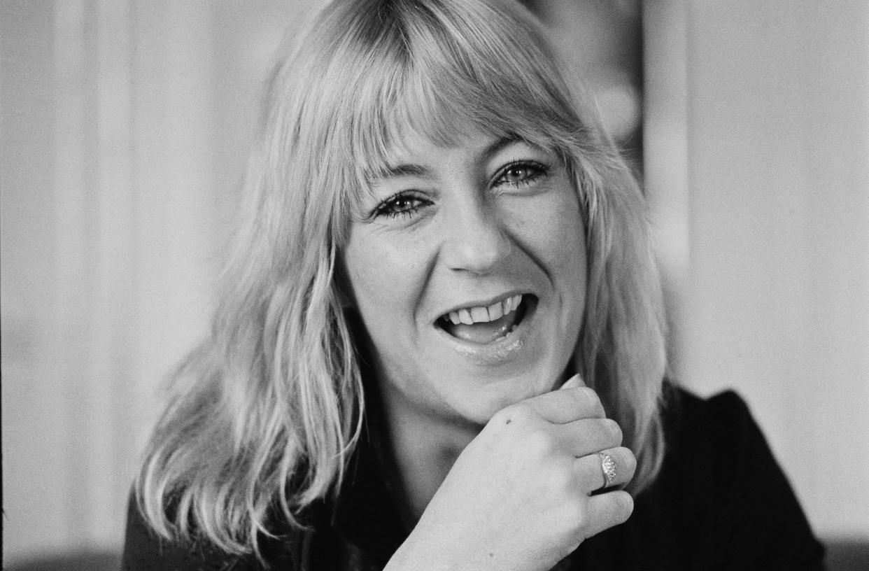 Christine McVie smiles in a photo from 1980.