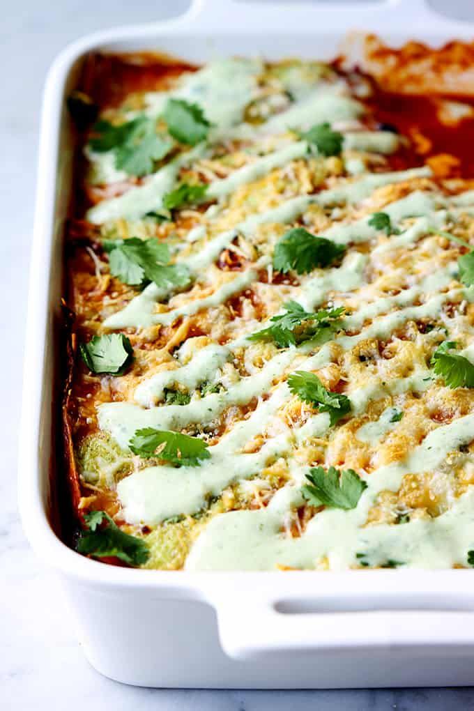 Sweet Pork Enchilada Casserole