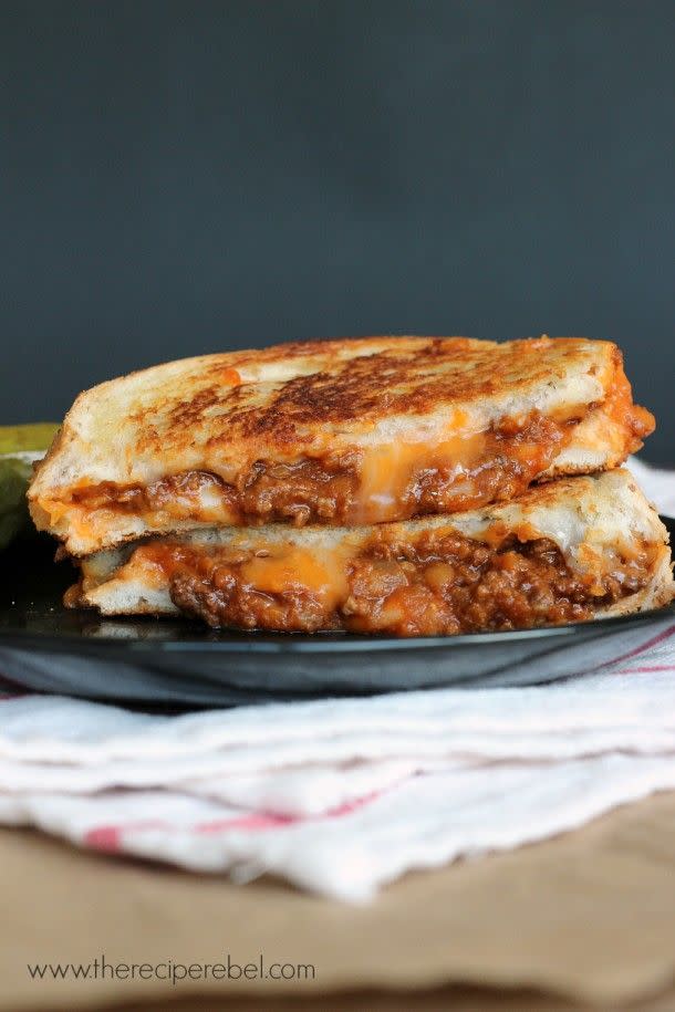 Sloppy Joe Grilled Cheese