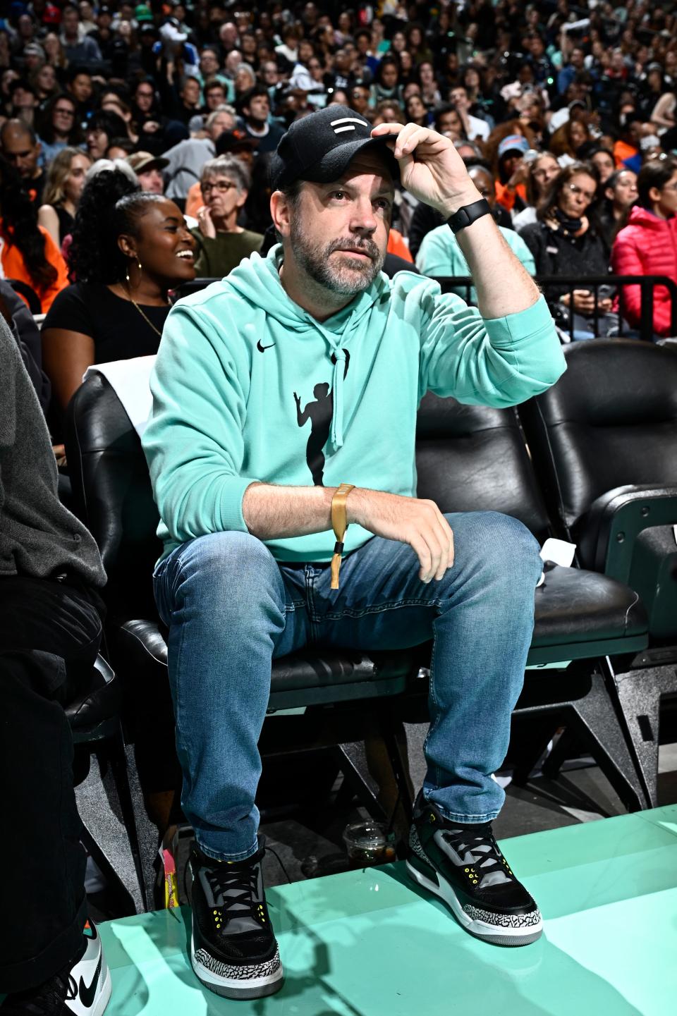 Courtside at last year's WNBA Finals in Air Jordan 3s.