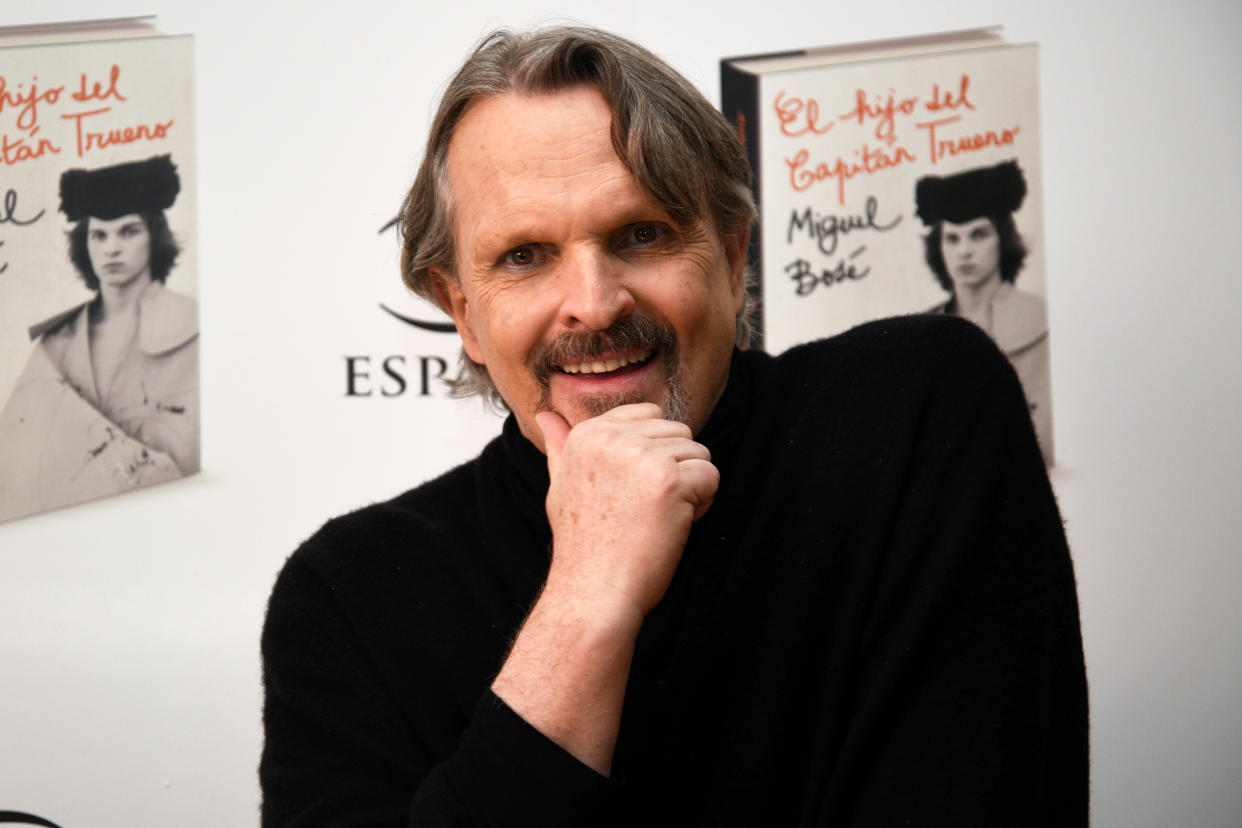 Miguel Bosé en la presentación de su libro 'El hijo del Capitán trueno'. (Photo By Jose Oliva/Europa Press via Getty Images)