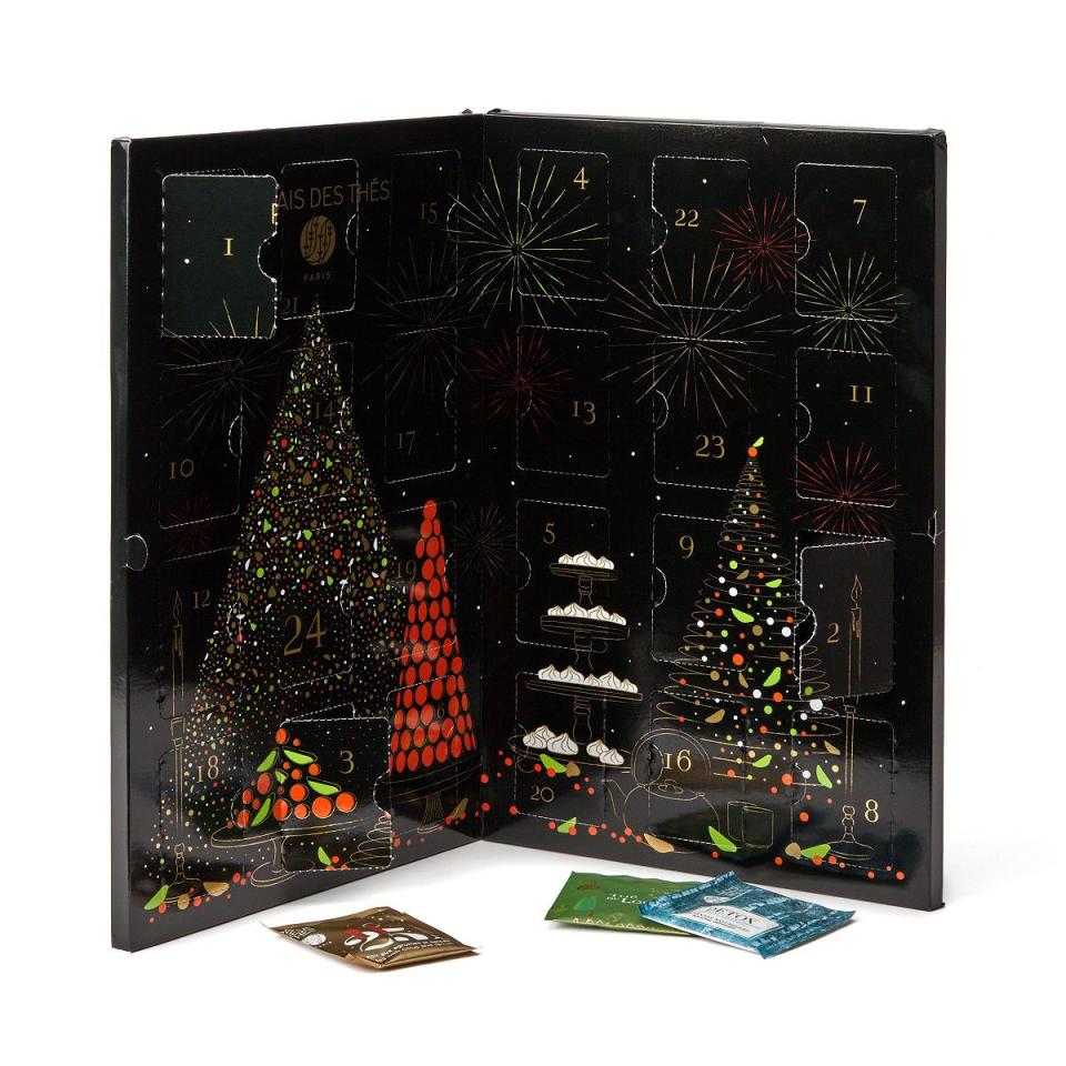 <p><strong>Palais du Thé</strong></p><p>uncommongoods.com</p><p><strong>$36.00</strong></p><p>This <em>très chic </em>take on the traditional advent calendar comes from the Parisian company Palais du Thé. Each door contains elegant single-estate or gourmet infusion sachets flavored with elderflower, cranberry and more.</p>