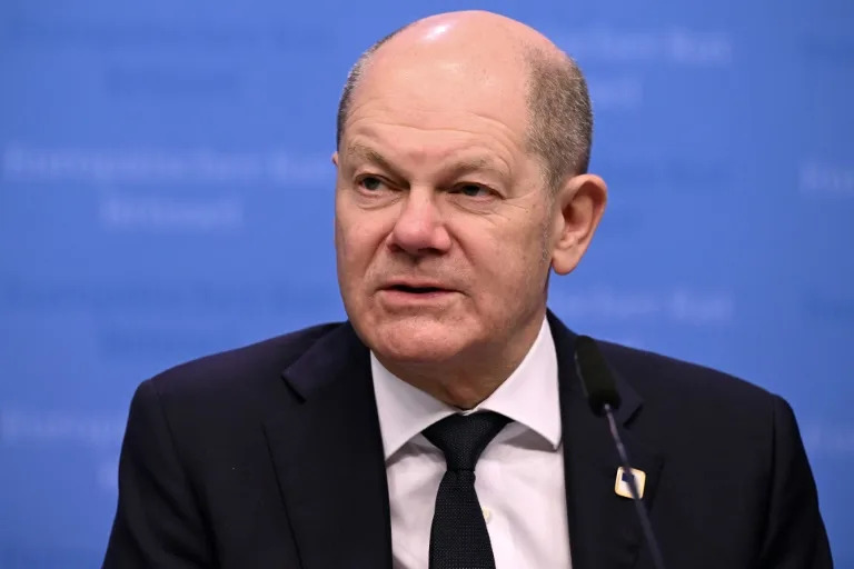 Chancellor Scholz will have to balance encouraging words on economic cooperation with the EU's strident message accusing China of unfair subsidies (JOHN THYS)
