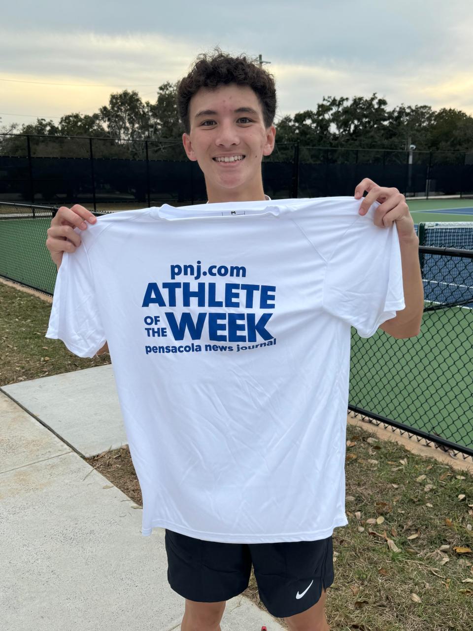 Pensacola Catholic boys tennis senior Benjamin Ling won the PNJ Athlete of the Week award for the week of Feb. 12-17.