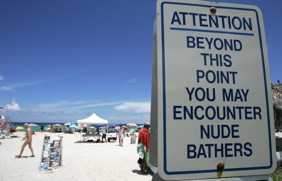 Nude bathers are permitted on a stretch of Haulover Beach.