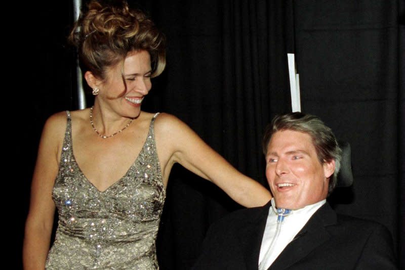 Dana and Christopher Reeve founded a foundation to advocate for spinal chord injury patients. File Photo by Ezio Petersen/UPI