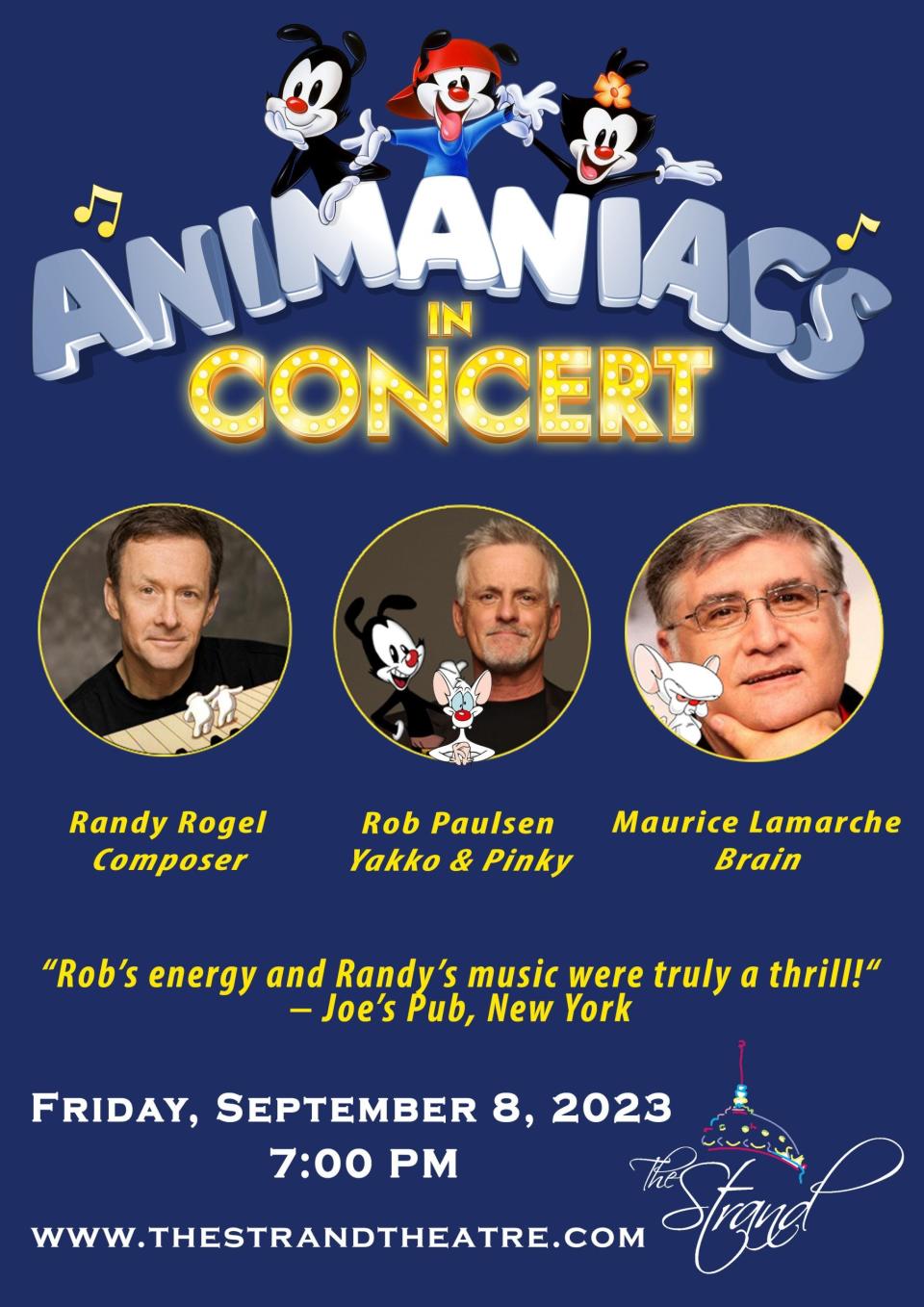 The Animaniacs in Concert is for hip and funny adults in the house, but kids will love it, too.