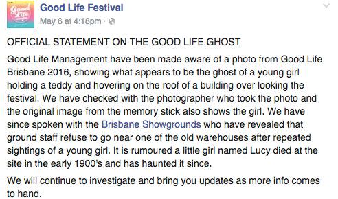 Goodlife Festival management released a statement on their Facebook page.