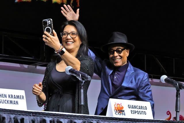 <p>Paul Butterfield/WireImage</p> Ming-Na Wen and Giancarlo Esposito