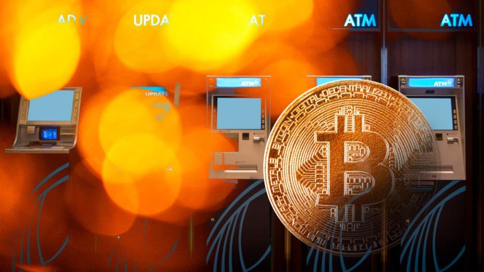A bitcoin ATM located at London's Bond Street station malfunctioned while a user was making a withdrawal, sending cash flying out of the machine. | Source: Shutterstock