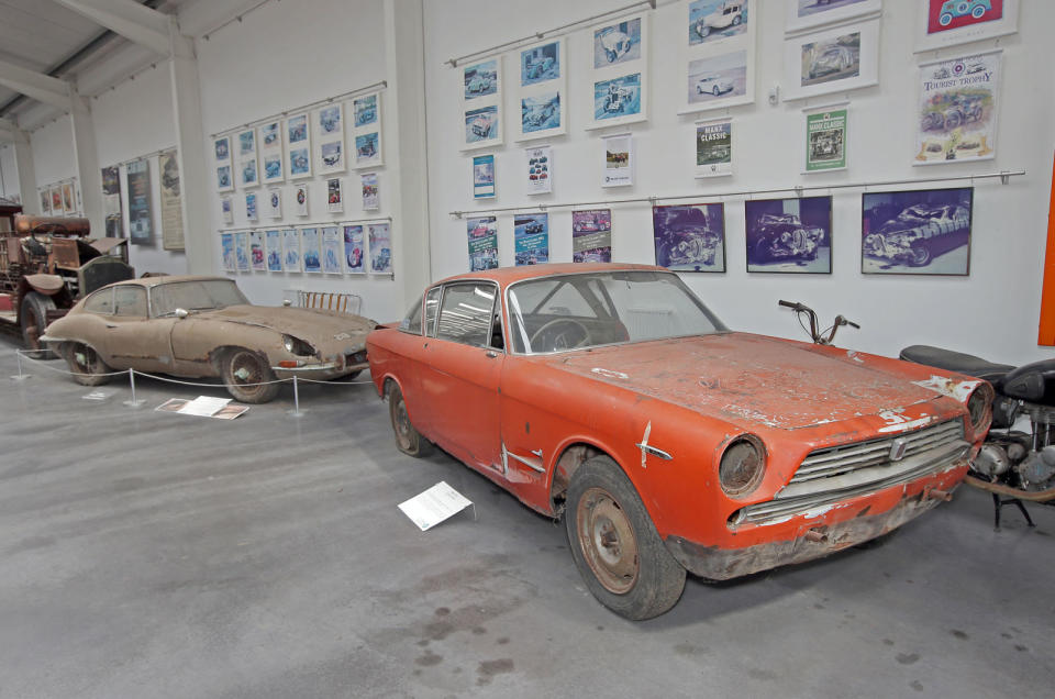 <p>Not all of the exhibits are pristine, although opposite this pair (to the left, out of shot) are excellent examples of both. In the foreground is an ultra-rare <strong>Fiat 2300S</strong>, and behind it is a <strong>Jaguar E-type Series 1</strong> coupé.</p>