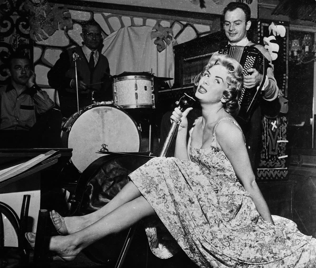The cabaret star on stage in the French Riviera  (Getty Images)