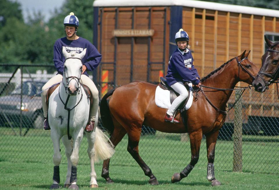 <p>Zara joined her brother for a horse ride at the Animal Fun Day at Ascot Racecourse. The only thing cuter than their horses is their matching sweatshirts.</p>