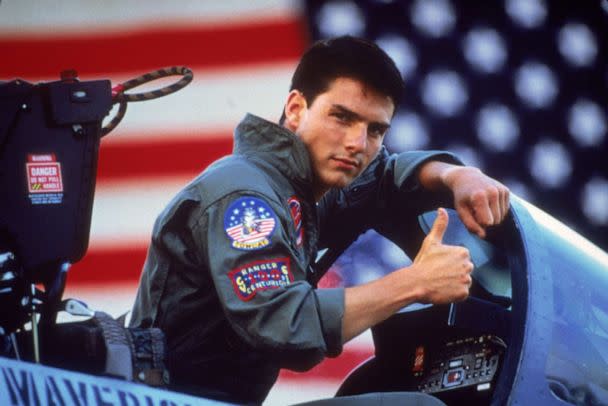 PHOTO: Tom Cruise is shown in the role of Lt. Pete 'Maverick' Mitchell, in the top-grossing film of 1986, 'Top Gun.' (CBS Photo Archive via Getty Images, FILE)