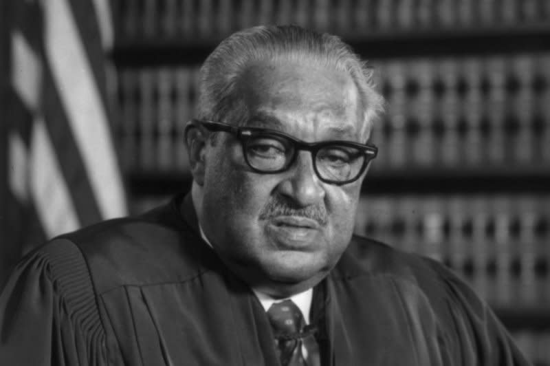 On October 2, 1967, Thurgood Marshall was sworn in as the first African-American justice of the U.S. Supreme Court. Photo courtesy Library of Congress