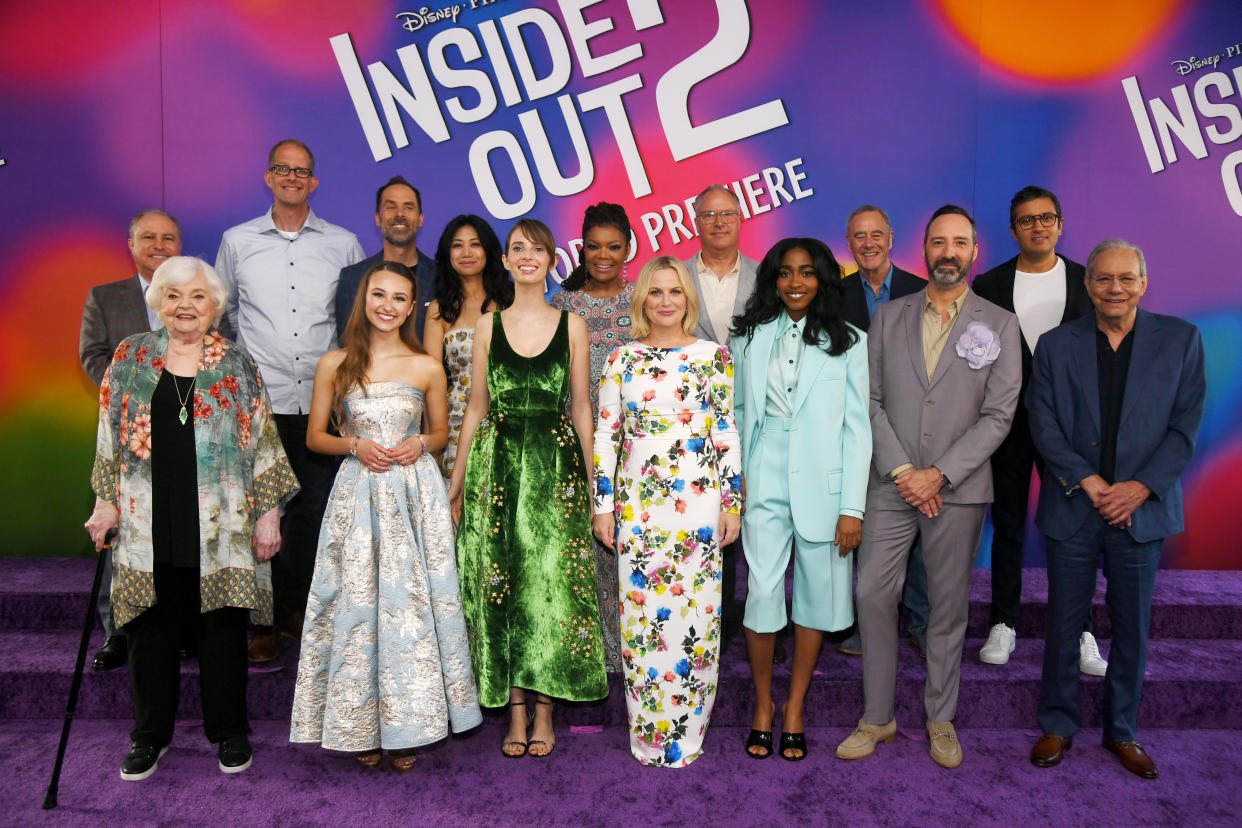 TThe cast of Pixar's Inside Out 2 at El Capitan Theatre in Hollywood, California