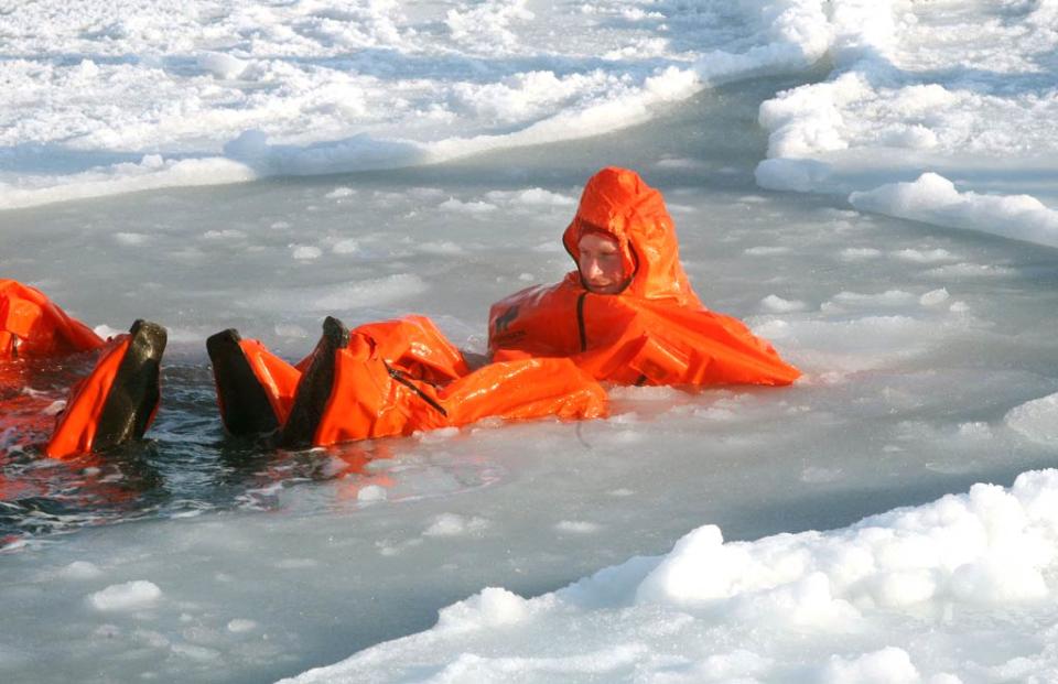 Prince Harry Swims In Arctic